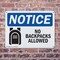 Signmission No Backpacks Allowed, 14 in W x Rectangle, Plastic OS-2PACK-NS-P-1014-L-14386 - alternate 5